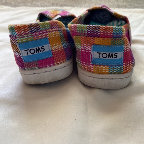 TOMS Colorful Pattern Size 1 Shoes - Picture 3 of 7